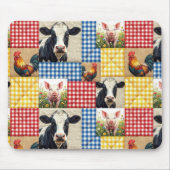 Farm Animals Quilt Pattern Mousepad (Vorne)