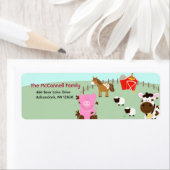 Farm Babies Barnyard PRINTABLE ADRESSE ETIKETTEN (Insitu)