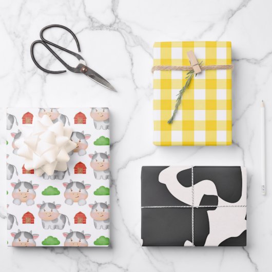 Farm Baby Geschenkpapier Set (Vorderseite)