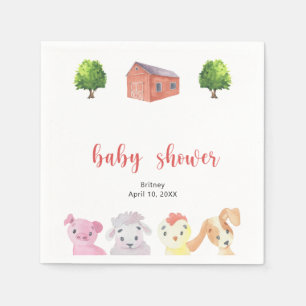 Farm-Baby-Party - Babyparty Serviette