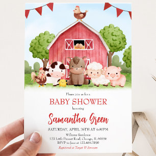 Farm-Baby-Party-Einladung Einladung