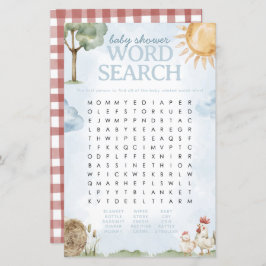 Farm Baby Shooter Word Search Game