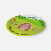 Farm Barn Birthday Party Pappteller (Schrägansicht)