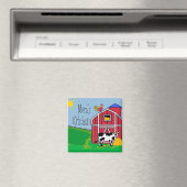 Farm Barn Rooster-Mama Kitchen Magnet (In Situ (Geschirrspüler))
