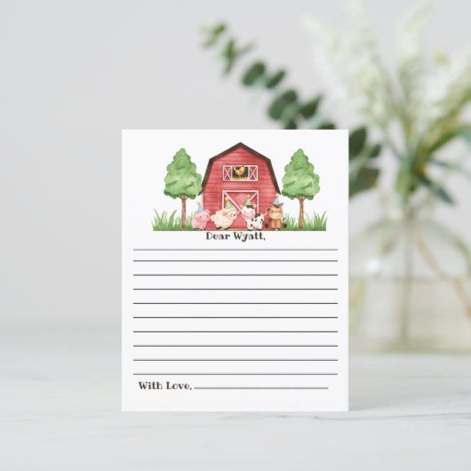 Farm Barnyard 1st Time Kapselkarte (Stehend Vorderseite)