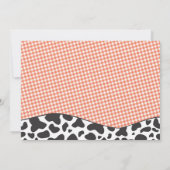 Farm Barnyard Animals Red Boy Baby Dusche Einladung (Rückseite)