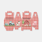 Farm Barnyard Birthday Party Gefallen Box Geschenkschachtel (Ungefaltet)
