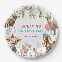 Farm Barnyard Tiere Confetti Geburtstagskinder Pappteller