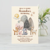 Farm Barnyard Tiere Geburtstag Einladung (Stehend Vorderseite)