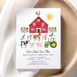Farm Barnyard Tiere Geburtstagseinladung Einladung<br><div class="desc">Feiern Sie Ihren kleinen Geburtstag mit dieser Farm themed Einladung,  mit allen Arten von Nutztieren und einer großen roten Scheune!</div>