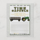 Farm Barnyard Traktor Time Kapsel Baby Dusche (Vorderseite)