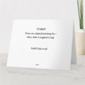 "FARM~Birthday Card for Son Karte (Rückseite)