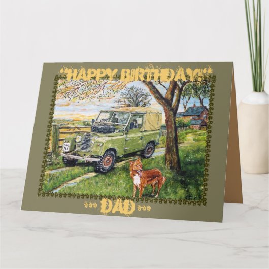 "FARM~Birthday Card für Vater Karte (Vorderseite)