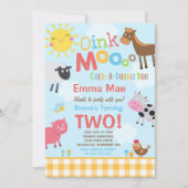 Farm Birthday Einladung Altes MacDonald Farm Party (Vorderseite)