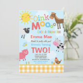 Farm Birthday Einladung Altes MacDonald Farm Party (Stehend Vorderseite)