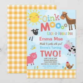 Farm Birthday Einladung Altes MacDonald Farm Party