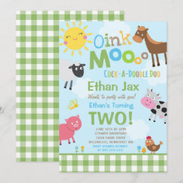 Farm Birthday Einladung Altes MacDonald Farm Party