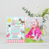 Farm Birthday Einladung Altes MacDonald Farm Party (Stehend Vorderseite)