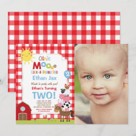 Farm Birthday Einladung Barnyard Geburtstagspartei