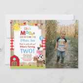 Farm Birthday Einladung Barnyard Geburtstagspartei (Vorderseite)