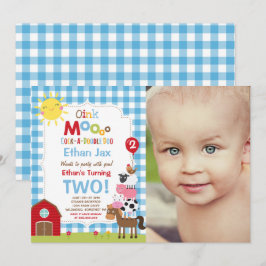 Farm Birthday Einladung Barnyard Geburtstagspartei