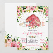 Farm Birthday Einladung, Farm Geburtstag Einladung (Vorne/Hinten)