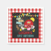 Farm Birthday Napkin Serviette (Vorderseite)