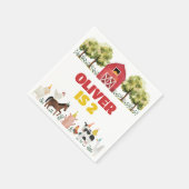 Farm Birthday Napkins Serviette (Ecke)