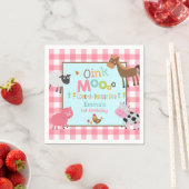 Farm Birthday Party Napkin Old MacDonald Party Serviette (Beispiel)