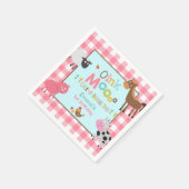 Farm Birthday Party Napkin Old MacDonald Party Serviette (Ecke)