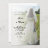 Farm Bride Wedding Einladung (Vorne/Hinten)