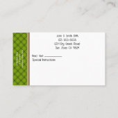 Farm Call Funny Cow Veterinary Clinic Visitenkarte (Rückseite)