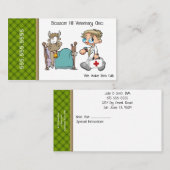 Farm Call Funny Cow Veterinary Clinic Visitenkarte (Vorne/Hinten)