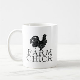 Farm Chick Coffee Tasse - Niedlicher Girl-Geschenk