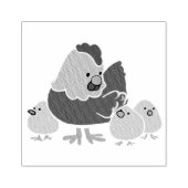 Farm Chicks Wooden Stamp Gummistempel (Prägung)