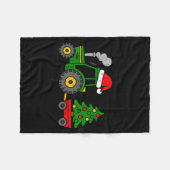 Farm Christmas Tractor Tree Xmas Truck Boys Kids T Fleecedecke (Vorderseite (Horizontal))