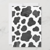 Farm Cow erste Einladung zum Geburtstag (Rückseite)