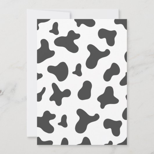 Farm Cow Girl 2. Geburtstag Einladung (Rückseite)