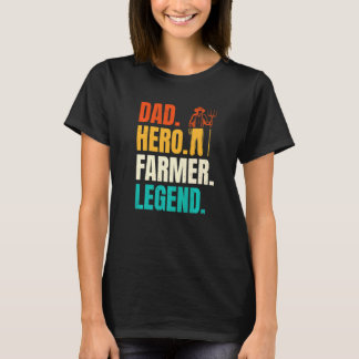 Farm Dad Farming Father Farm Squad Farmer Life Da T-Shirt