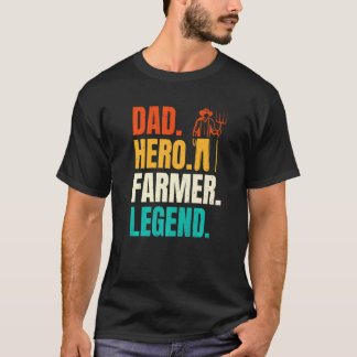 Farm Dad Farming Father Farm Squad Farmer Life Da T-Shirt