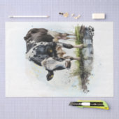 Farm Dairy Cow Watercolor Seidenpapier (Handwerk)