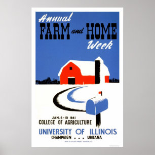 Farm der Universität Illinois 1941 WPA Poster