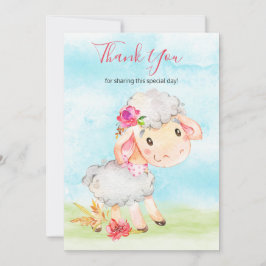 Farm der Wasserfarben Dankeskarte