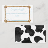 Farm Diaper Raffle Ticket Begleitkarte (Vorne/Hinten)