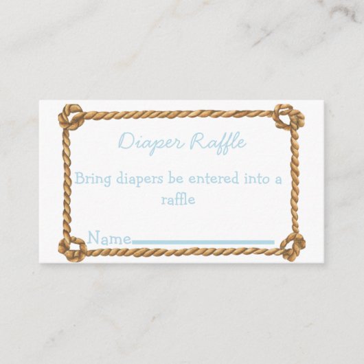 Farm Diaper Raffle Ticket Begleitkarte (Vorderseite)