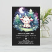 Farm Digital Cow Geburtstag Einladung (Stehend Vorderseite)