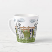 Farm Dog Duo Mug – Rustic Animal Art Milchtasse (Linke Ecke)