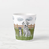 Farm Dog Duo Mug – Rustic Animal Art Milchtasse (Vorderseite)