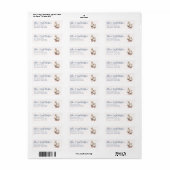 Farm Ducks Return Address Labels Off-white (Vorne)