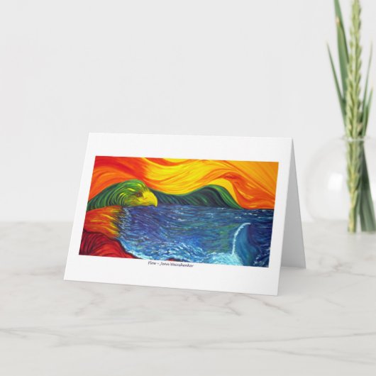 Farm Eagle GREETING CARD Karte (Vorderseite)